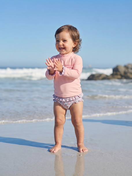 UV-resistant 2-piece swimsuit pale pink 