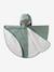 Car seat poncho for baby caramel+sage green 