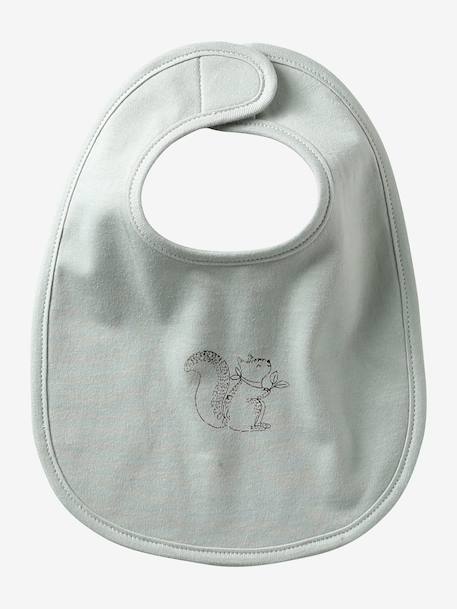 Vertbaudet Pack of 7 Newborn Bibs aqua green+Light Green/Print+pale pink+printed beige+twine+White 