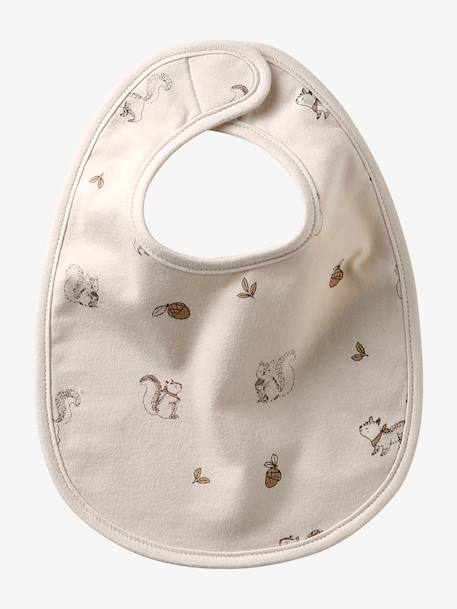 Vertbaudet Pack of 7 Newborn Bibs aqua green+Light Green/Print+pale pink+printed beige+twine+White 