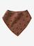 3 Bandana-Style Bibs in Cotton Gauze Brown+ecru+grey blue+Light Green+pale pink+printed beige+sage green+set beige+twine+White/Print 