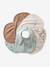 Vertbaudet Pack of 7 Newborn Bibs aqua green+Light Green/Print+pale pink+printed beige+twine+White 