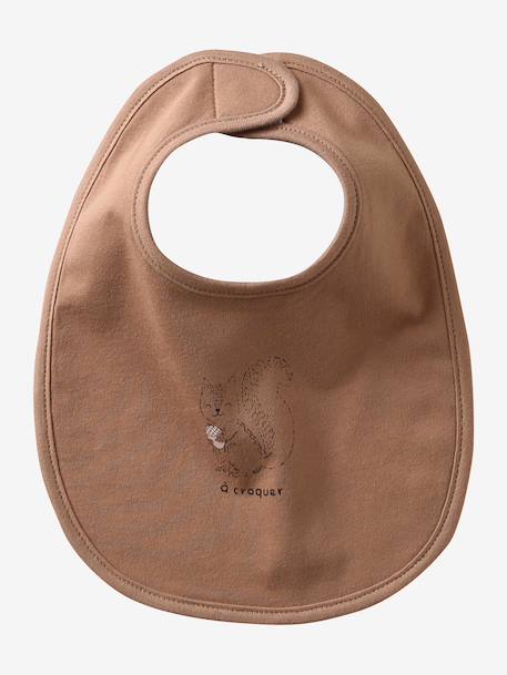 Vertbaudet Pack of 7 Newborn Bibs aqua green+Light Green/Print+pale pink+printed beige+twine+White 