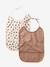 Pack of 2 round XL bibs hazel+mustard 