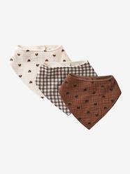 Nursery-3 Bandana-Style Bibs in Cotton Gauze