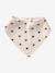 3 Bandana-Style Bibs in Cotton Gauze Brown+ecru+grey blue+Light Green+pale pink+printed beige+sage green+set beige+twine+White/Print 