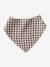 3 Bandana-Style Bibs in Cotton Gauze Brown+ecru+grey blue+Light Green+pale pink+printed beige+sage green+set beige+twine+White/Print 