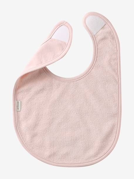 Round announcement bib blush+sage 