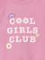 Sweatshirt with front motif for girls mauve 
