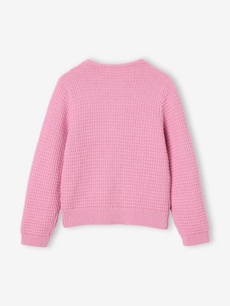 Buttoned cardigan for girls lilac 
