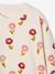 Round-neck sweatshirt for girls ecru+ivory+pale pink+taupe 