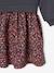 Dual Fabric Dress for Girls anthracite+ecru+mauve+sage green 