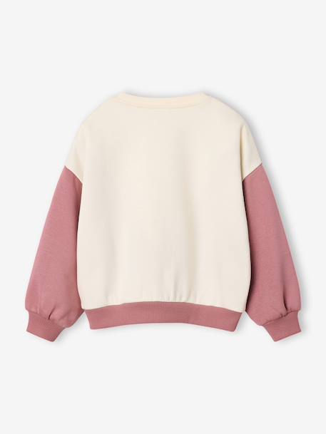 Sweatshirt for girls old rose 