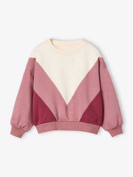 Sweatshirt for girls old rose 