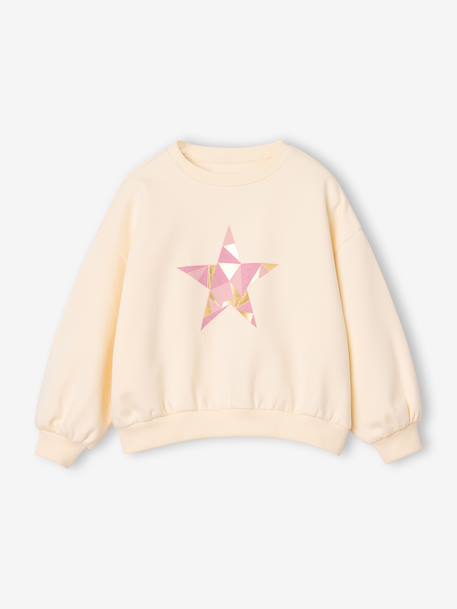 Sweatshirt for girls vanilla 