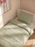 Plain duvet cover set and pillowcase old rose+sage green 