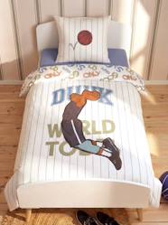 Bedding & Decor-Child's Bedding-Duvet Covers-Duvet Cover & Pillowcase Set with Recycled Cotton, BASKETBALL 