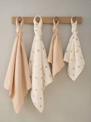 Nursery-Pack of 4 muslin squares in cotton gauze