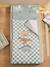 Dinosaur sleeping bag for children chequered green 