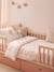 Baby's cotton muslin duvet cover bedding set printed white 