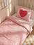 Zipped Bedding Set with Recycled Cotton, CHERRY printed pink 