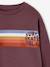 Crew neck sweatshirt for boys marl white+mauve 