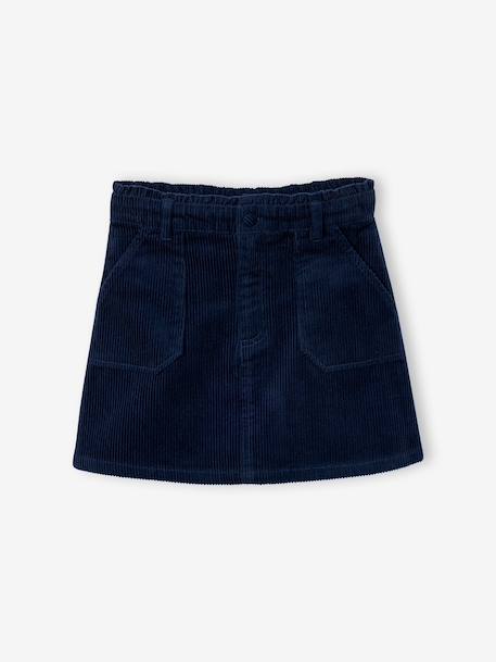 Skort for girls camel+mauve+navy blue 