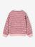 Long-sleeved sweatshirt for girls ecru+red 