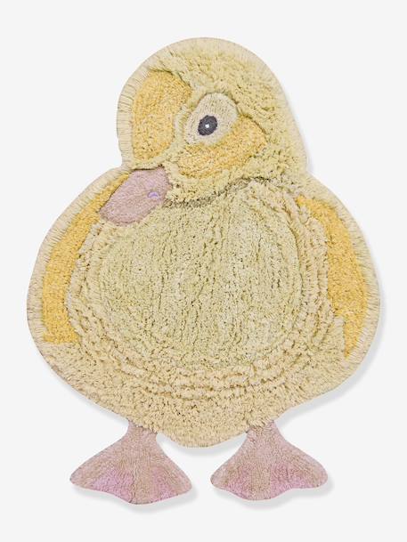 Duck-shaped rug for kids yellow 