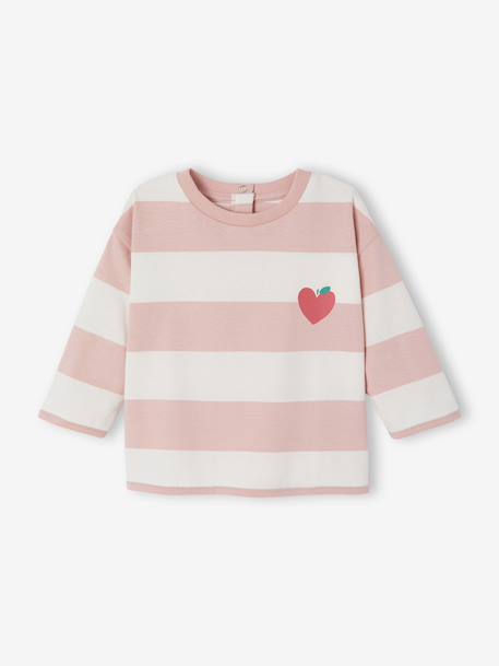 Long-sleeved T-shirt for baby girls rosy 