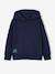 Hooded sweatshirt for boys marl red+navy blue 