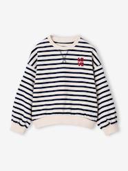 Girls-Cardigans, Jumpers & Sweatshirts-Long-sleeved sweatshirt for girls