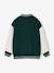 Teddy sweatshirt for boys fir green+navy blue 
