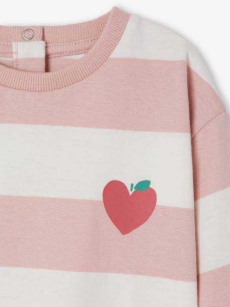 Long-sleeved T-shirt for baby girls rosy 