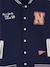 Teddy sweatshirt for boys fir green+navy blue 