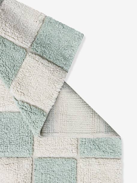 Rectangular Tiles rug blue 