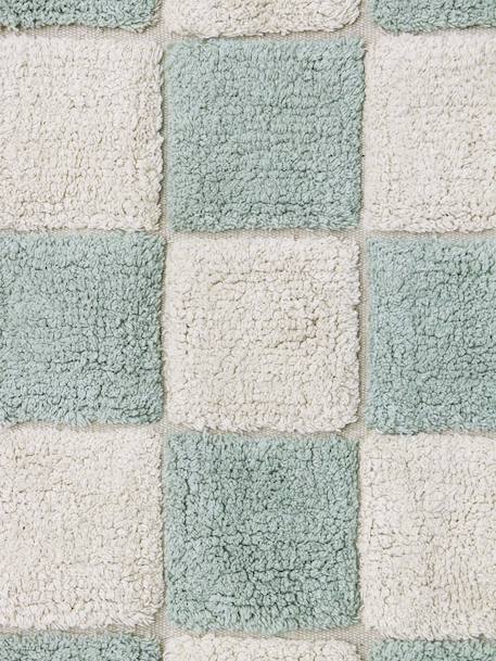 Rectangular Tiles rug blue 