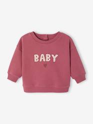 -Baby sweatshirt with printed message