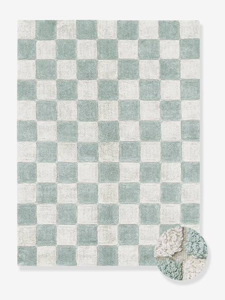 Rectangular Tiles rug blue 