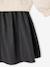 Long-sleeved dress for girls ecru+navy blue 