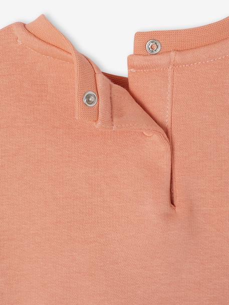 Long-sleeved sweatshirt for baby girls apricot 