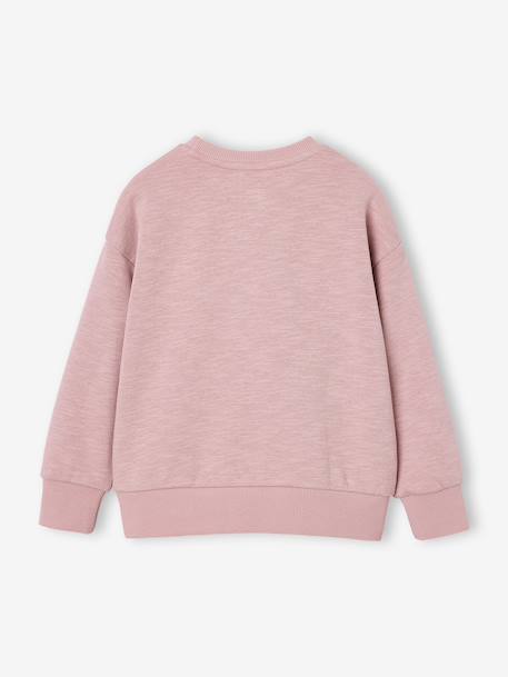 Crewneck sweatshirt for boys pale pink 