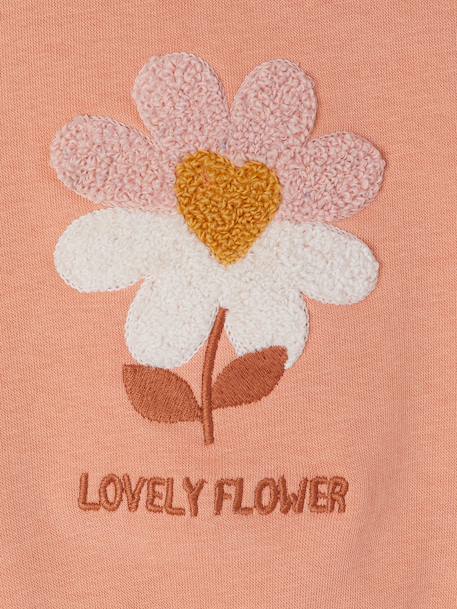 Long-sleeved sweatshirt for baby girls apricot 