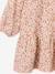 Short dress for girls ecru+khaki 