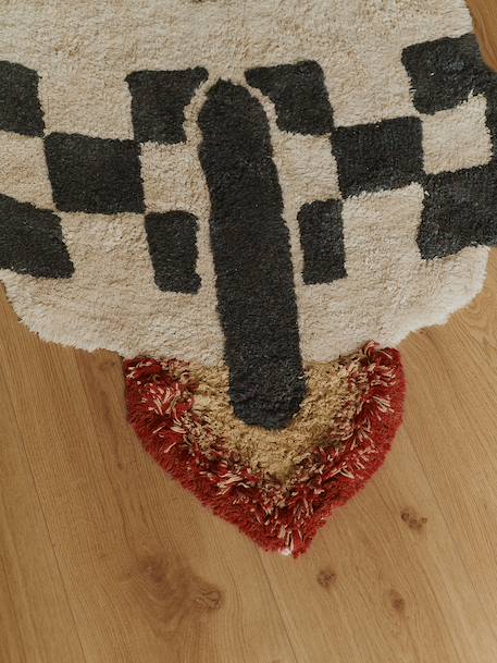 Rocket rug for kids multicoloured 