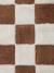 Tiles rectangular rug brown 