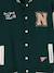 Teddy sweatshirt for boys fir green+navy blue 