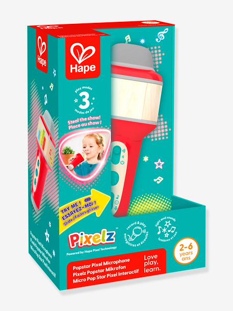 Interactive pixel micro pop star red 