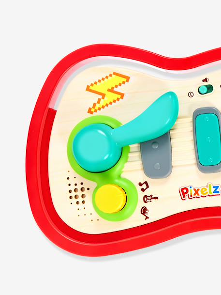 Interactive pixel guitar red 