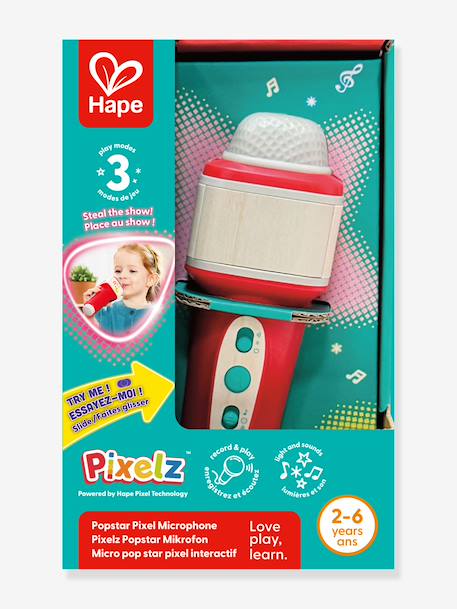 Interactive pixel micro pop star red 